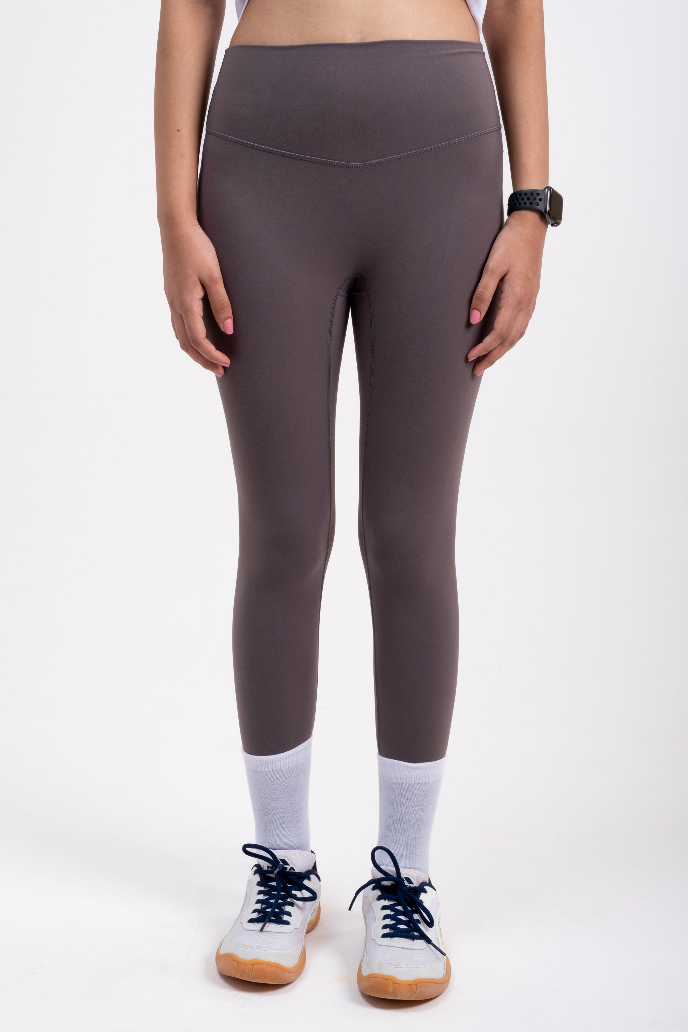 Mink Grey FINO High-Rise Leggings
