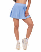 Misty Blue FORMA Micro Pleated Skirt