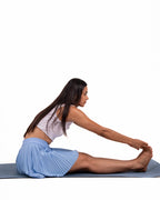 Misty Blue FORMA Micro Pleated Skirt