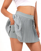 Eucalyptus Green FORMA Micro Pleated Skirt