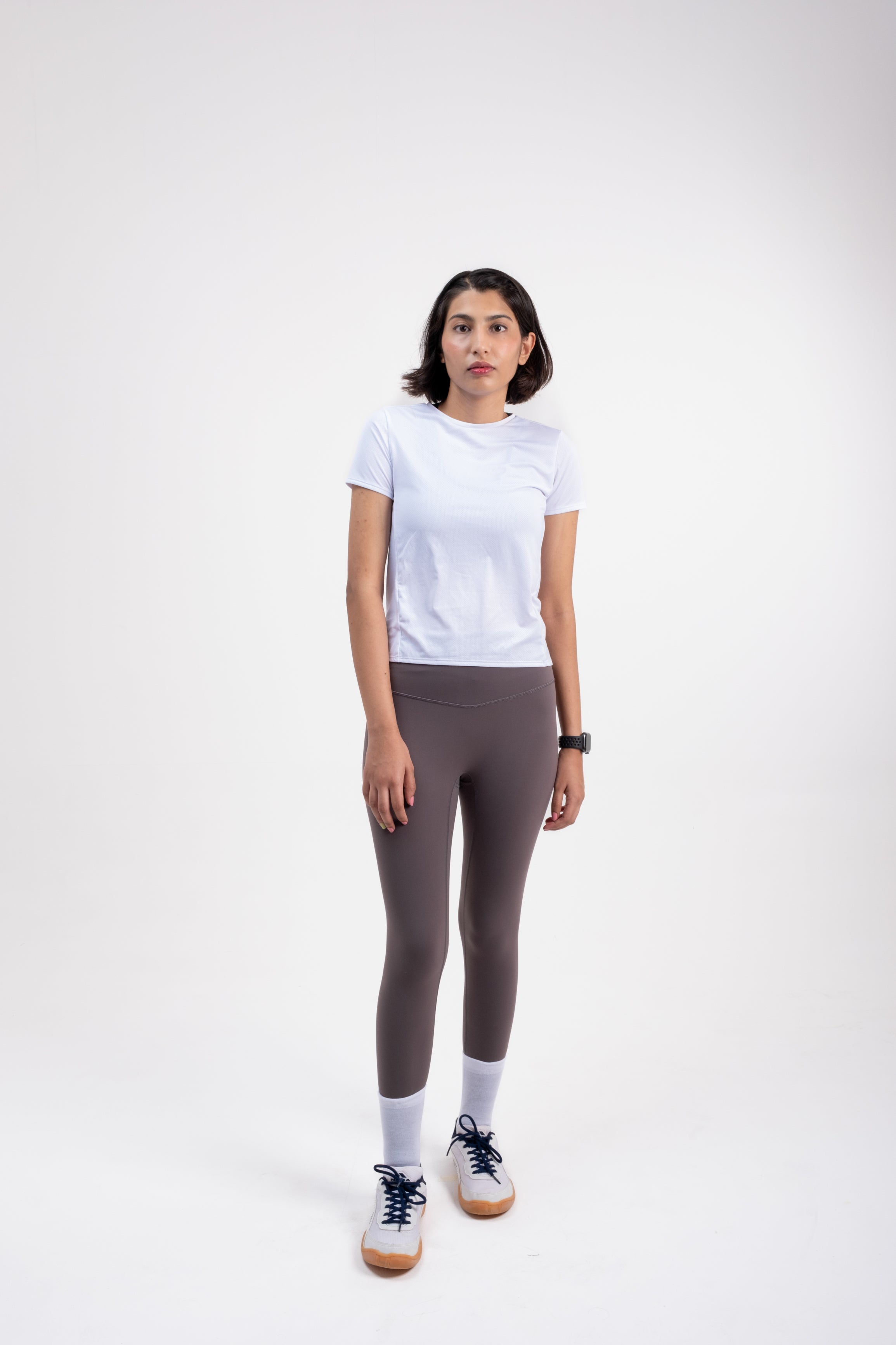 Mink Grey FINO High-Rise Leggings