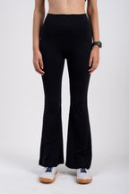 Black SWAY High-Rise Flared Leggings