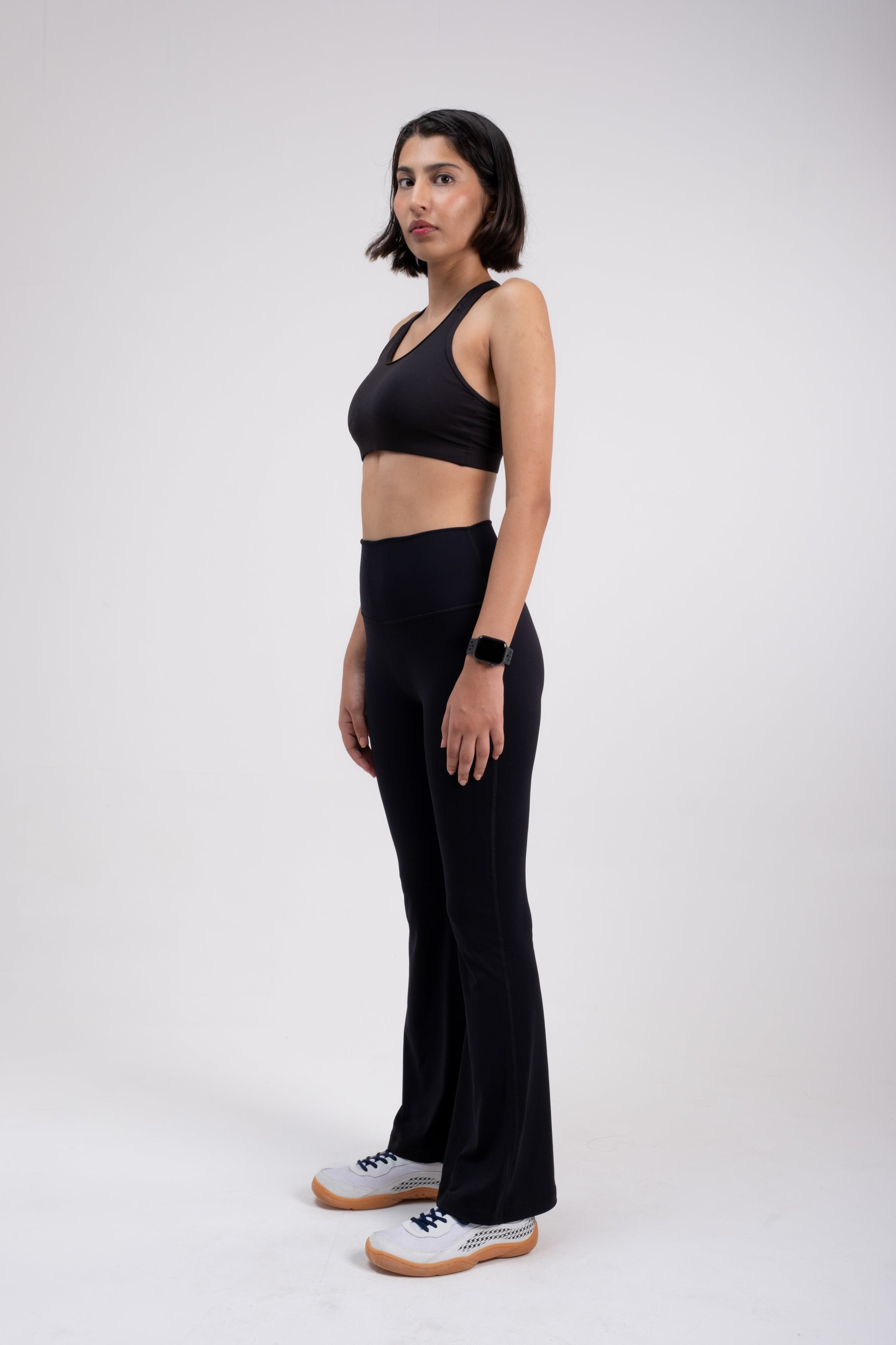 Black SWAY High-Rise Flared Leggings