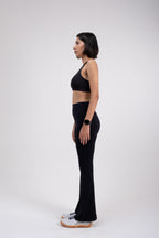 Black SWAY High-Rise Flared Leggings