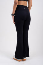 Black SWAY High-Rise Flared Leggings