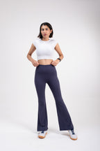 Slate Blue SWAY High-Rise Flared Leggings