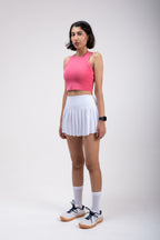 White EVERYWEAR Pleated Skirt
