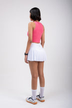 White EVERYWEAR Pleated Skirt