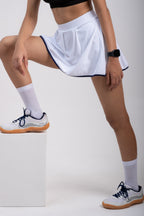 Porcelain Navy EASE Circle Skirt