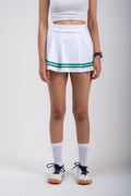 Coconut Mint COURTSIDE Box Pleated Skirt