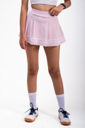 Bubblegum Meringue COURTSIDE Box Pleated Skirt