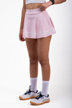 Bubblegum Meringue COURTSIDE Box Pleated Skirt