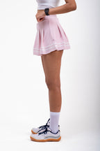 Bubblegum Meringue COURTSIDE Box Pleated Skirt