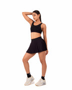 Black FORMA Micro Pleated Skirt