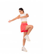 Raspberry FORMA Micro Pleated Skirt