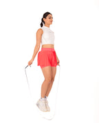 Raspberry FORMA Micro Pleated Skirt