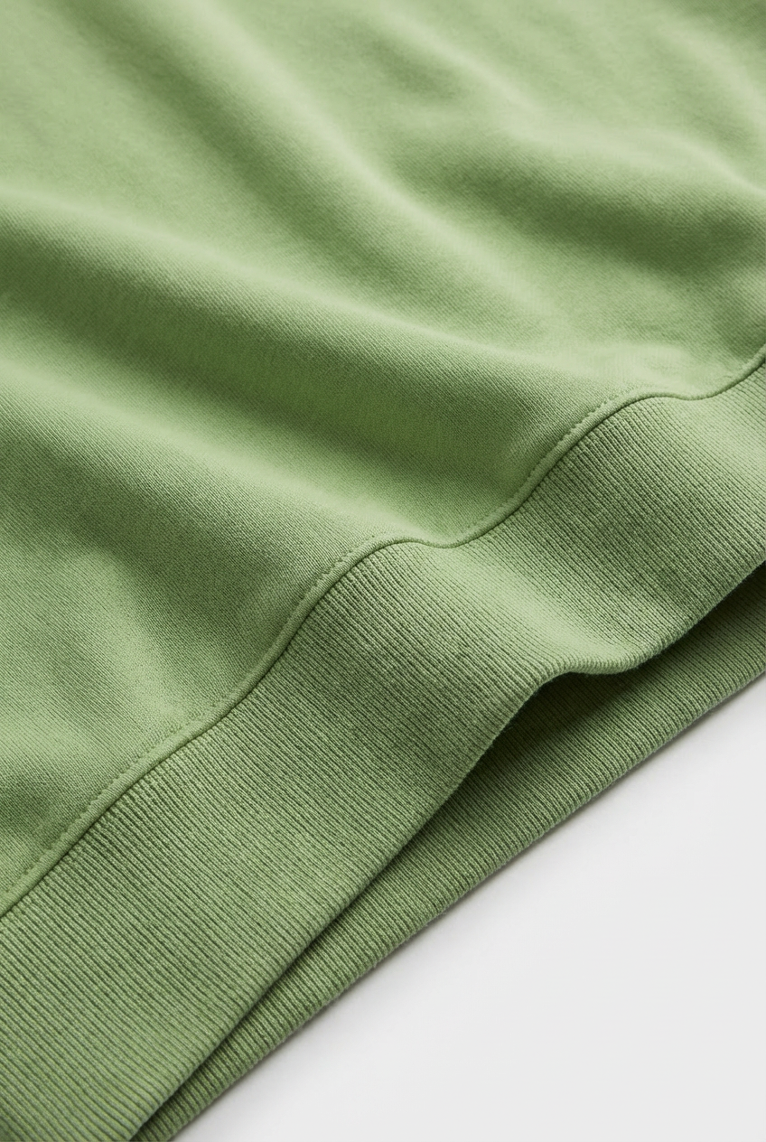 Matcha Green French Terry Oversized Sweatshirt