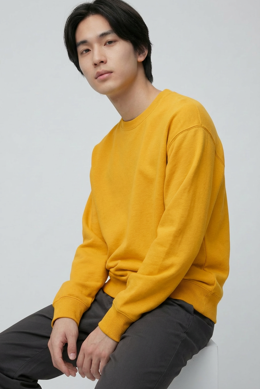 Mango Tart French Terry Oversized Sweatshirt